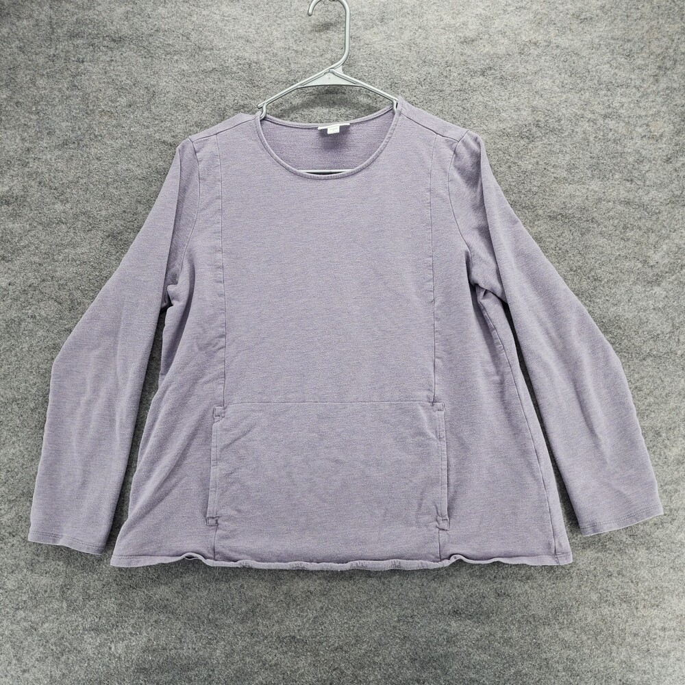 J Jill Shirt Womens Medium Long Sleeve Purple Pure Jill
